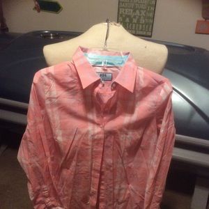 Hawes and Curtis size 16 semi fitted LS Button Up